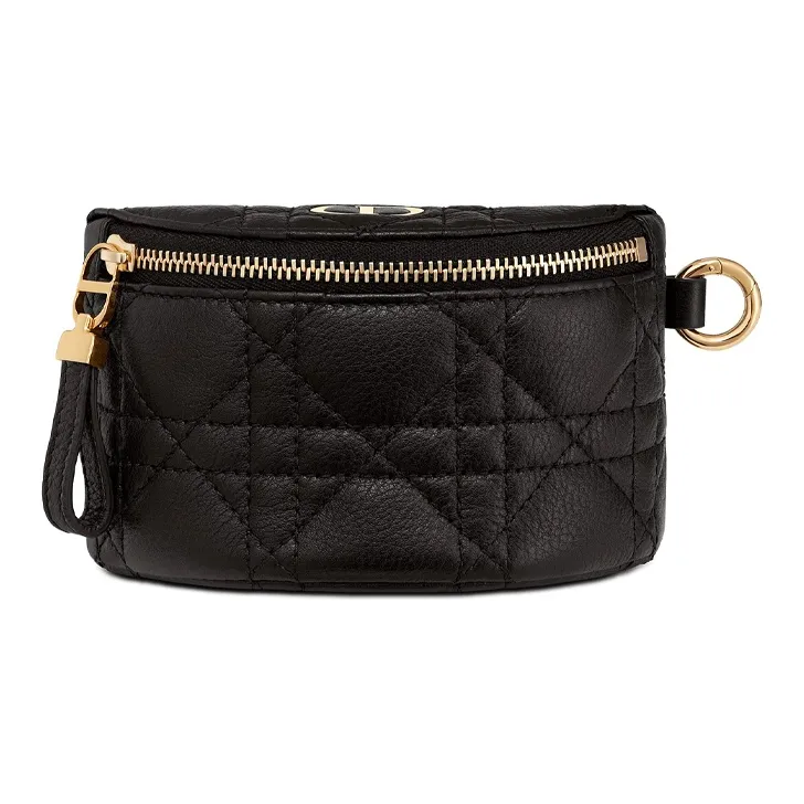 DIOR Cow Leather Wallet, Small Clutch Accessories, Coin Purse Mini Women's Black-1