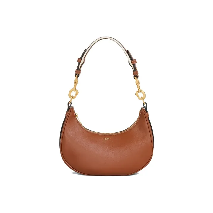 CELINE AVA Smooth Calfskin Shoulder Bag Handbag Shoulder Bag Women's Tawny-0