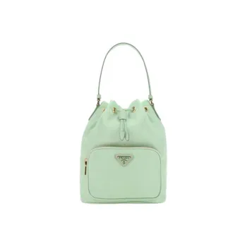 PRADA Re Nylon Recycled Nylon Bucket Bag Handbag Women's Aqua Green