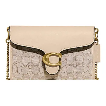COACH Tabby Textile, Cow Leather Handheld Handbag, Shoulder Bag, Crossbody Bag Medium Size Women's Pink