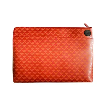 EMPORIO ARMANI Handbag Coin Purse Clutch Men's Orange