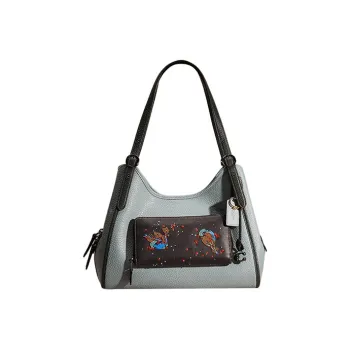 COACH Lori Leather Shoulder Bag Handbags Shoulder Bags Women's Green