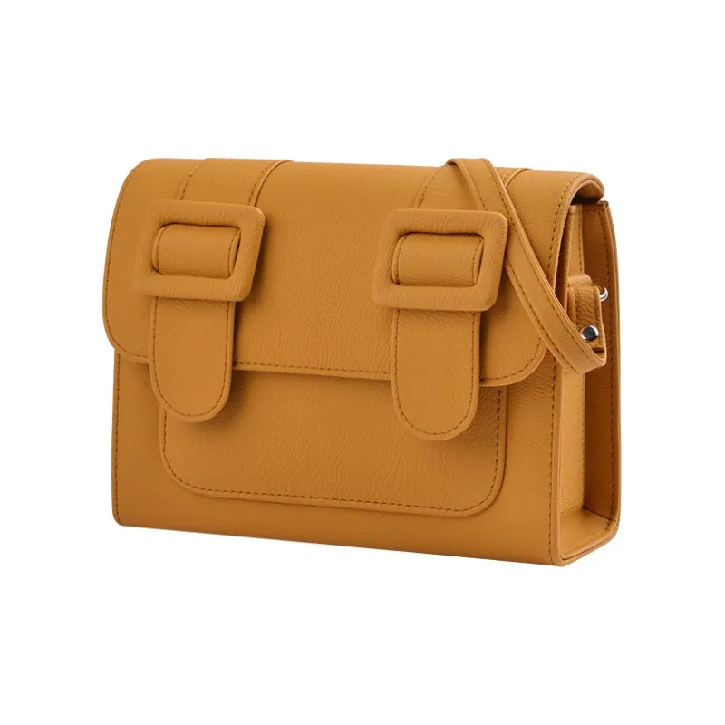 MERIMIES PVC Niche Design Urban Chic Style Shoulder Bag Regular Women's Mustard Yellow-2