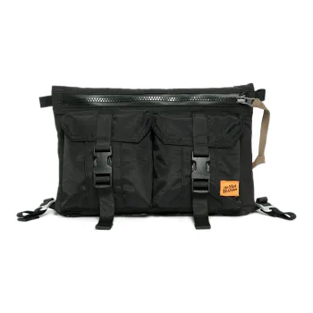 The MAD HATcher Cotton Crossbody Bag Regular Unisex Black Army Green Khaki Navy