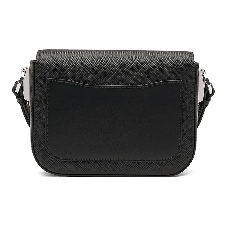 PRADA Saffiano Leather Crossbody Bag Women's Black-2