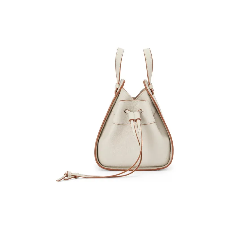 LOEWE Hammock Pebbled Calfskin Shoulder Bag Crossbody Bag Handbags Mini Women's Ivory-2