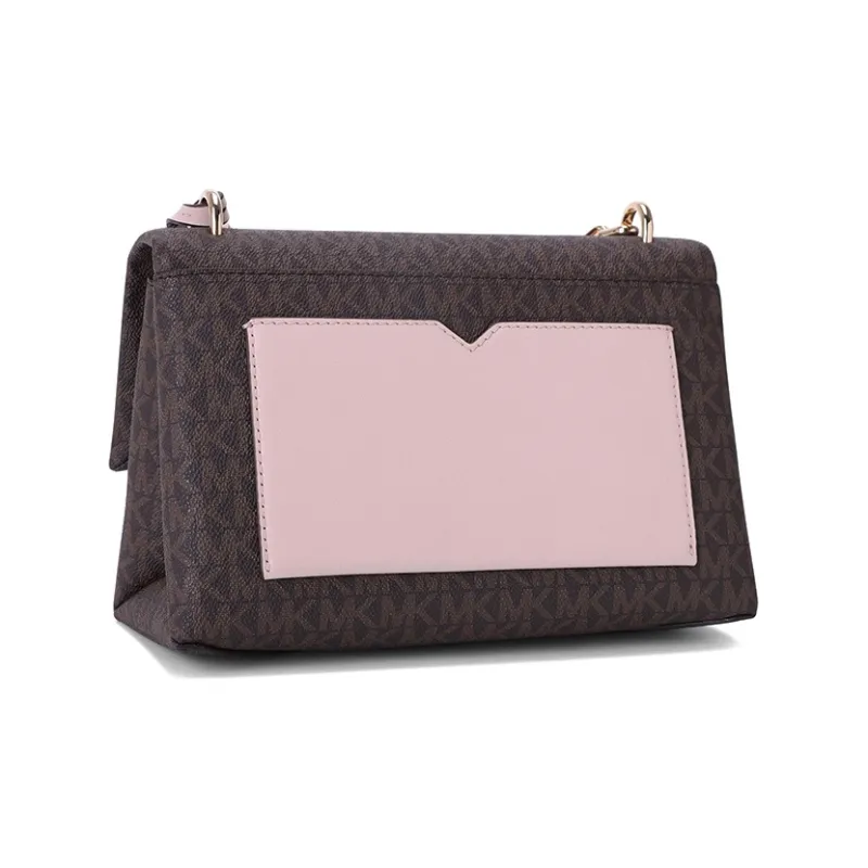 MICHAEL KORS Artificial Leather Crossbody Bag Shoulder Bag Women's Brown/Soft Pink-1