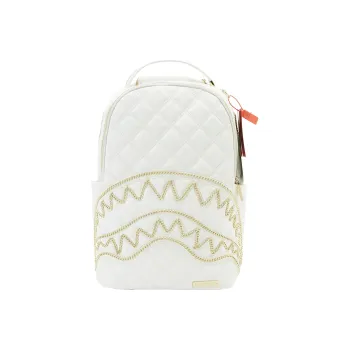 SPRAYGROUND PU Backpack Large Size Women's White