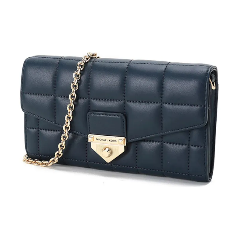 MICHAEL KORS Soho Sheepskin Shoulder Bag Regular Women's Marine Blue-1
