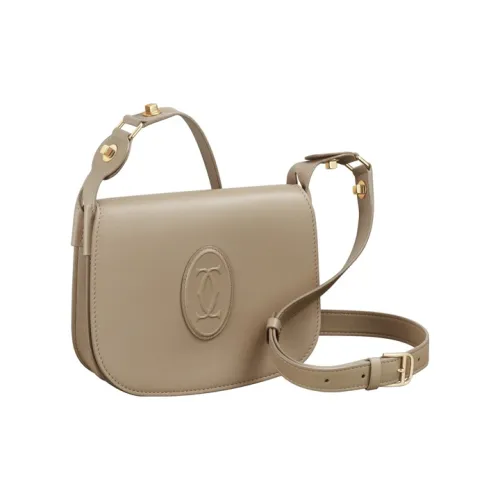 CARTIER CARNASSIÈRE Calfskin Saddle Bag Shoulder Bag Crossbody Bag Extra Mini Women's Taupe