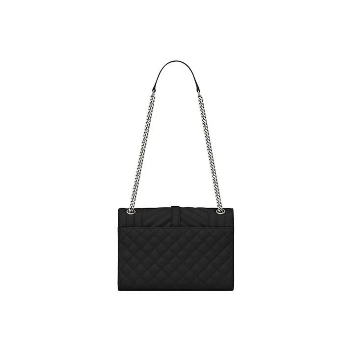 Yves Saint Laurent Envelope Medium Shoulder Bag Women's Black-3
