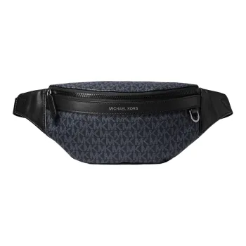 MICHAEL KORS Artificial Leather Fabric Sling Bag Fanny Pack Men's Deep Sea Blue/Light Blue
