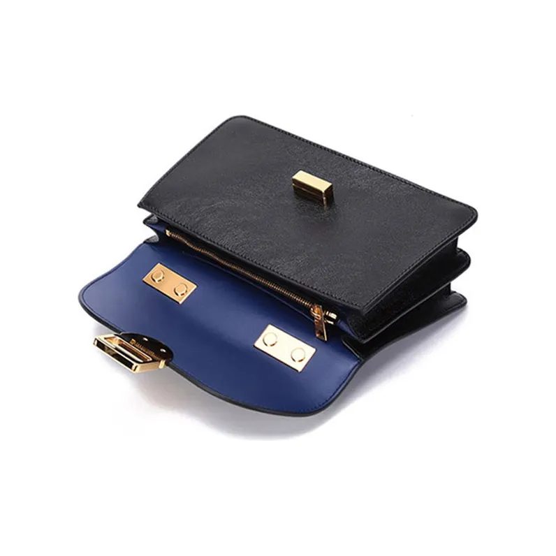 MARNI Cow Leather Portable Crossbody Bag, Shoulder Bag Women's Black-5