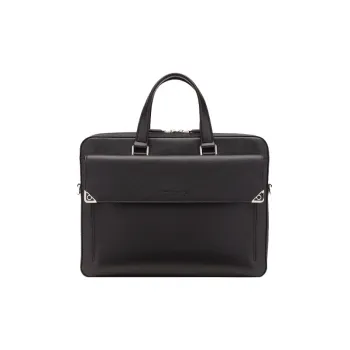 FERRAGAMO Leather Briefcases Men's Black
