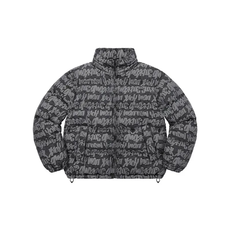 Supreme Fat Tip Jacquard Denim Puffer Jacket-1