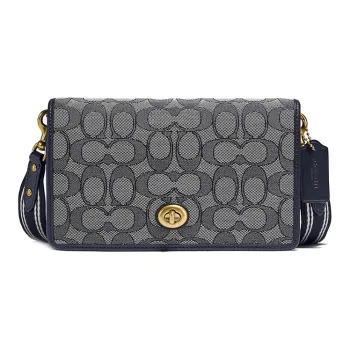 COACH Hayden Canvas Small Square Bag Shoulder Bag Crossbody Bag Regular Women's Dark Blue