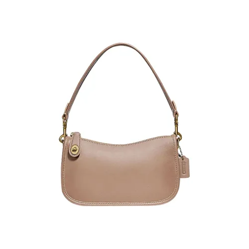 COACH Swinger Leather Shoulder Bag Handbag Crossbody Bag Shoulder Bag Women's Oat