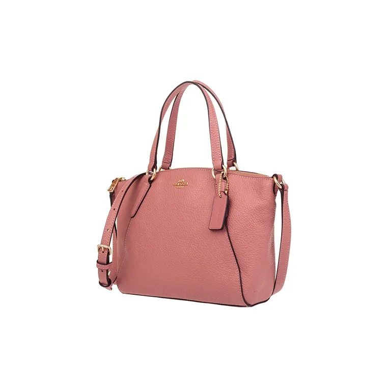 COACH Kelsey Leather Handbag Women's Pink-2