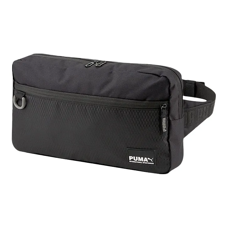 PUMA Fabric Shoulder Bag Crossbody Bag Fanny Pack Regular Unisex Pure Black-0