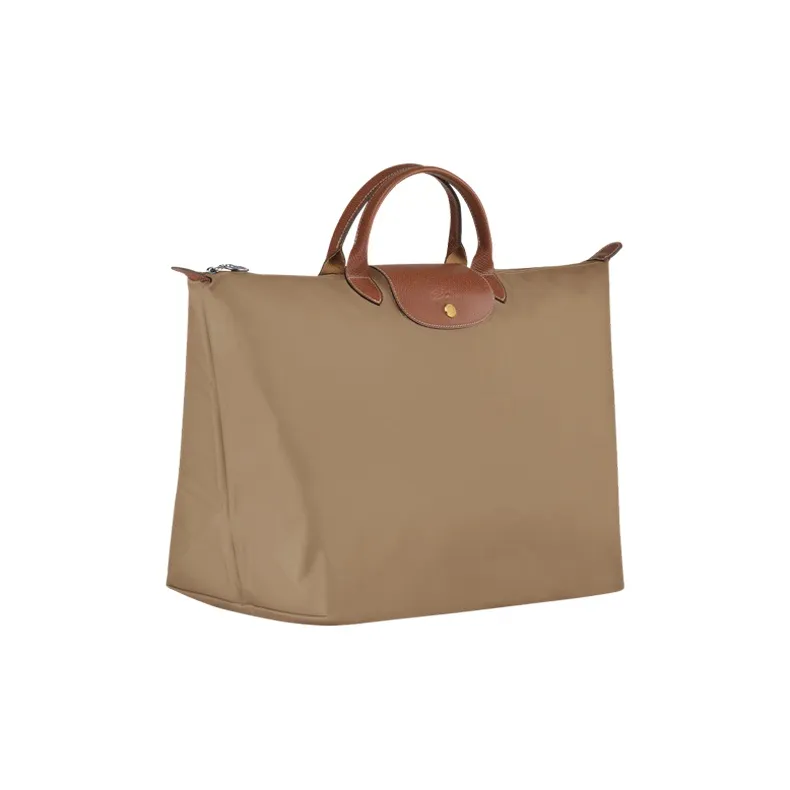 LONGCHAMP Le Pliage Polyamide Canvas Dumpling Bag Travel Bag Large Size Unisex Sand Gray-2