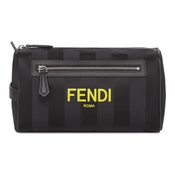 FENDI Polyamide Beauty Box Makeup Bag Men's Black