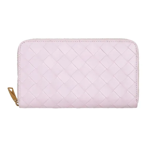 Bottega Veneta Cow Leather Wallet Mini Women's Pink