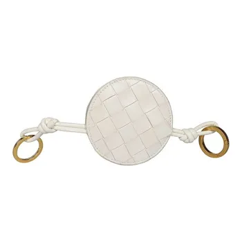 Bottega Veneta Leather Key Pouch Regular Women's White