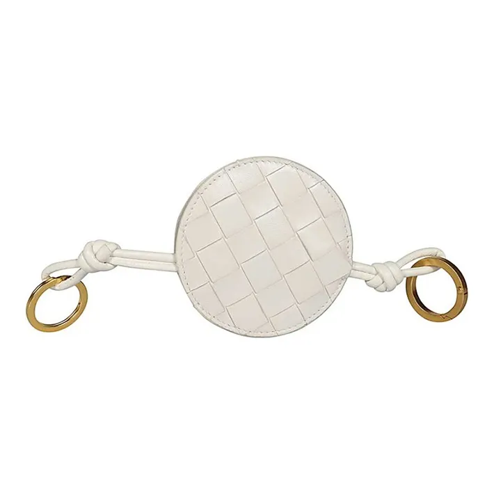Bottega Veneta Leather Key Pouch Regular Women's White-0