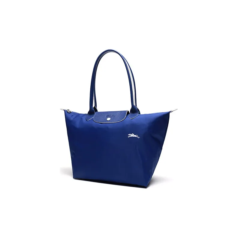 LONGCHAMP Fabric Handbag Shoulder Bag Large Size Women's Dark Blue-1