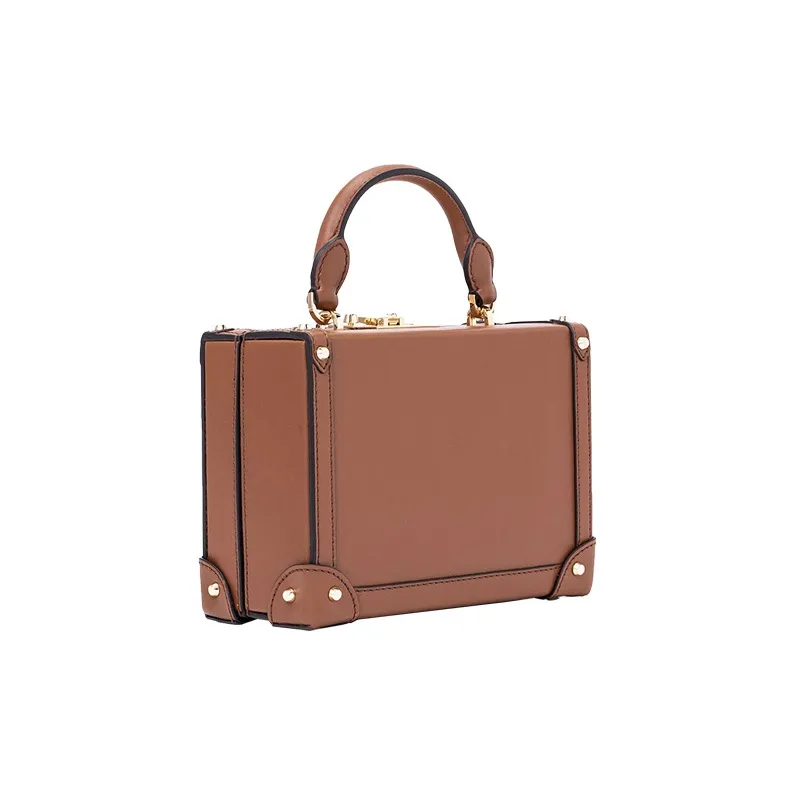 MICHAEL KORS Island Escape Leather Small Square Bag, Handbag, Shoulder Bag, Crossbody Bag Regular Women's Brown-1
