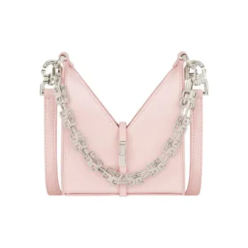 Givenchy Metal Cow Leather Shoulder Bag, Crossbody Bag Extra Mini Women's Light Pink