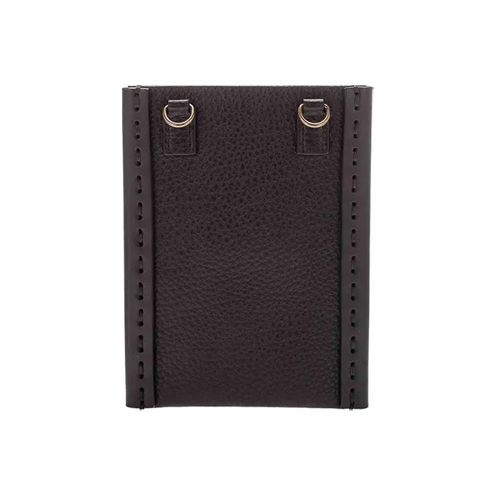 Valentino Cow Leather Leather Case Cell Phone Pouch Regular Unisex Black-3