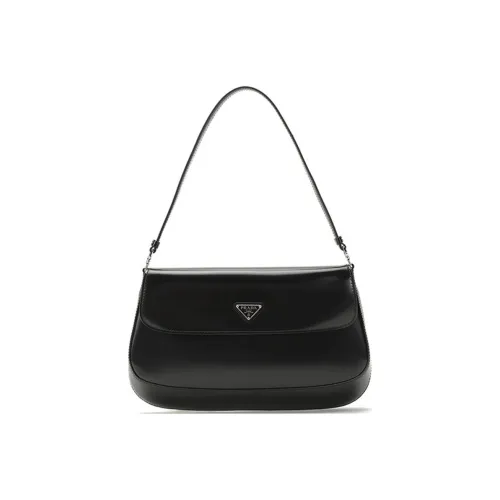PRADA Leather Shoulder Bag Handbag Shoulder Bag Women's Black