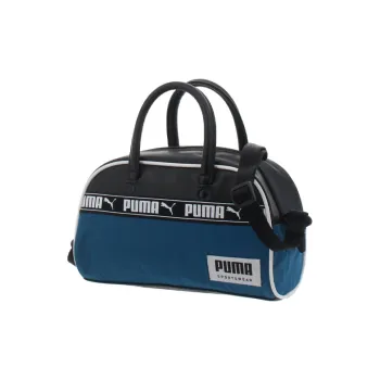 PUMA Campus Artificial Leather Bonded Polyester Handbag Mini Unisex Black/Blue