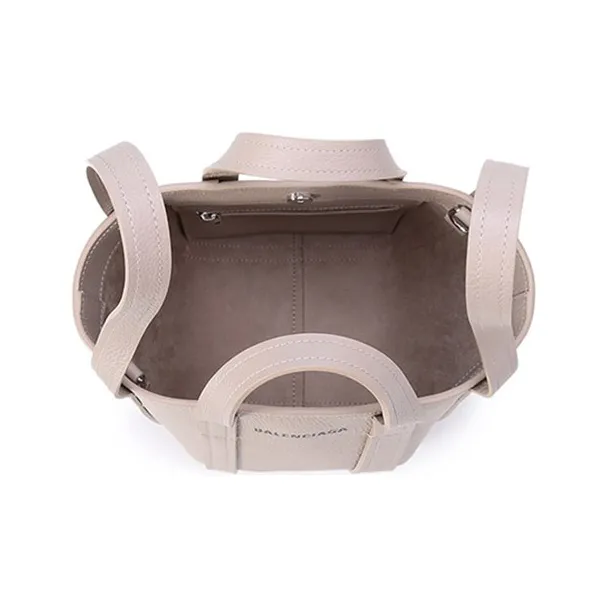 Balenciaga Cow Leather Tote Bag Shopping Bag Portable Crossbody Bag Shoulder Bag Regular Women's Taupe-7