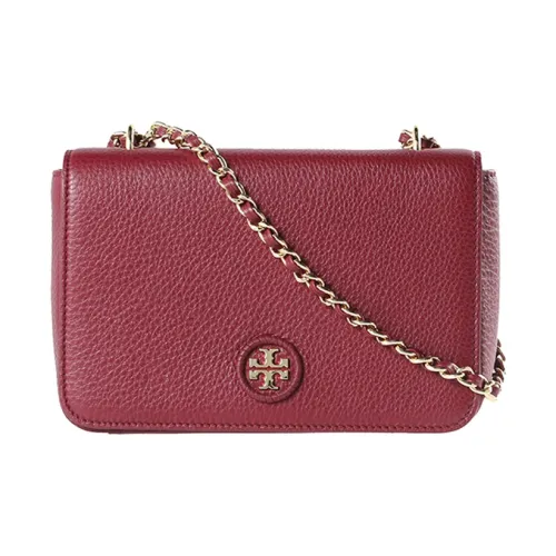TORY BURCH Leather Shoulder Bag, Crossbody Bag Women's Pomegranate Red