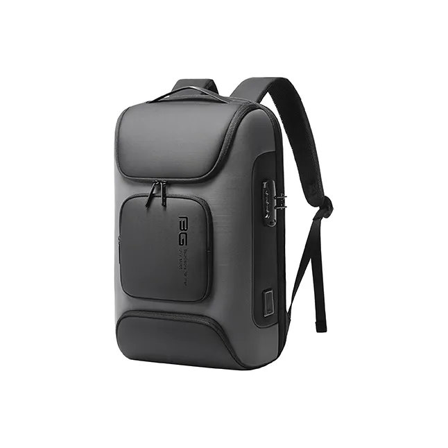 BANGE Oxford Laptop Bag Travel Bag Backpack Regular Men's Black/Gray-2