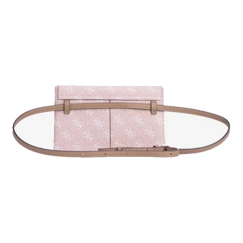 GUESS PU Combo Bag, Tote Bag, Shopping Bag, Envelope, Portable Crossbody Bag, Shoulder Bag Women's Cappuccino Rose-5
