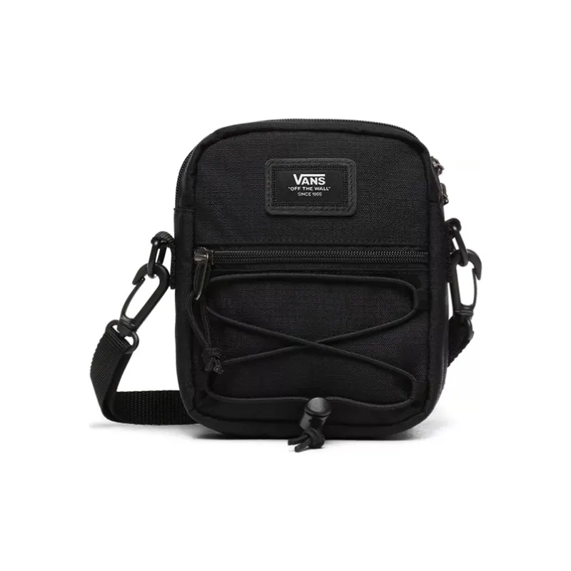 Vans Nylon Fabric Shoulder Bag, Crossbody Bag Regular Unisex Black-0