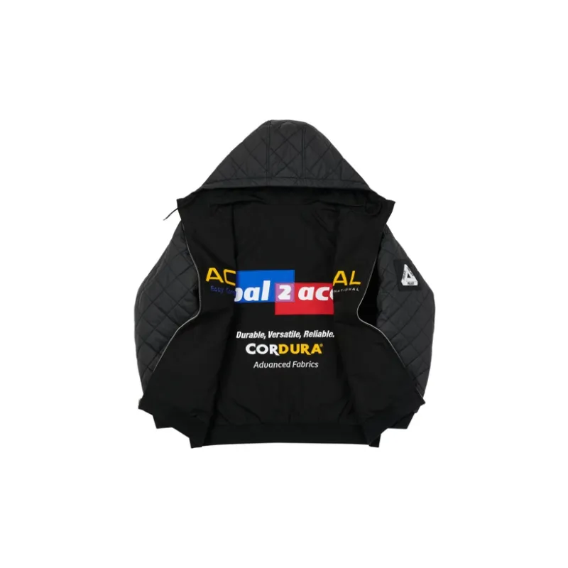 PALACE Puffer Jackets Unisex Black-2