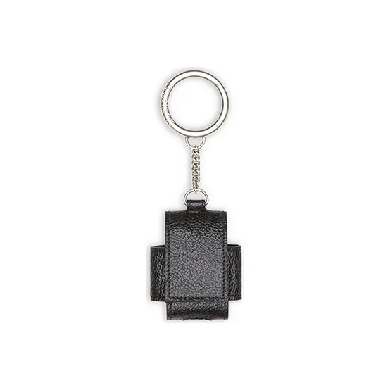 Balenciaga Cash Grained Calfskin Handheld Earphone Case Women's Black-1