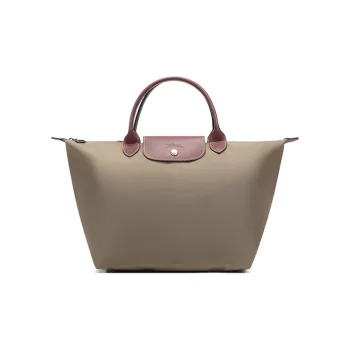 LONGCHAMP Le Pliage Fabric Dumpling Bag Handbags Medium Size Women's Sand Earth Tone