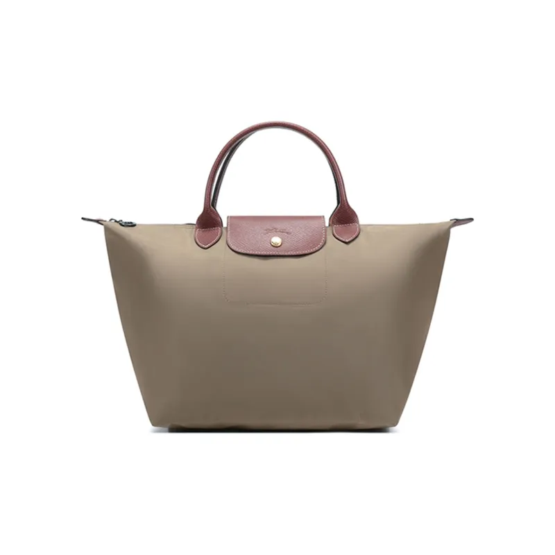 LONGCHAMP Le Pliage Fabric Dumpling Bag Handbags Medium Size Women's Sand Earth Tone-0