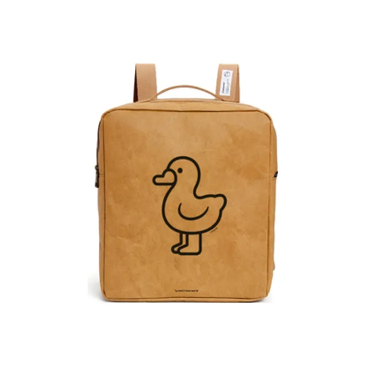 Finerworld Kraft Paper Backpack Large Size Unisex Brown-10