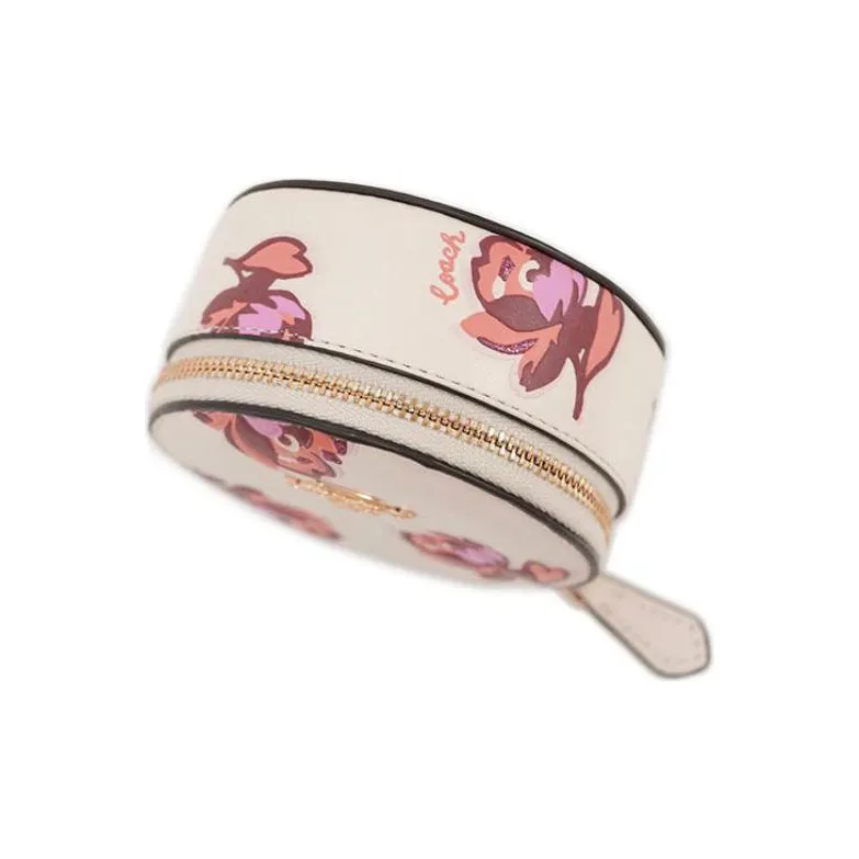 COACH Jewelry Box Makeup Bags Chalk White-2