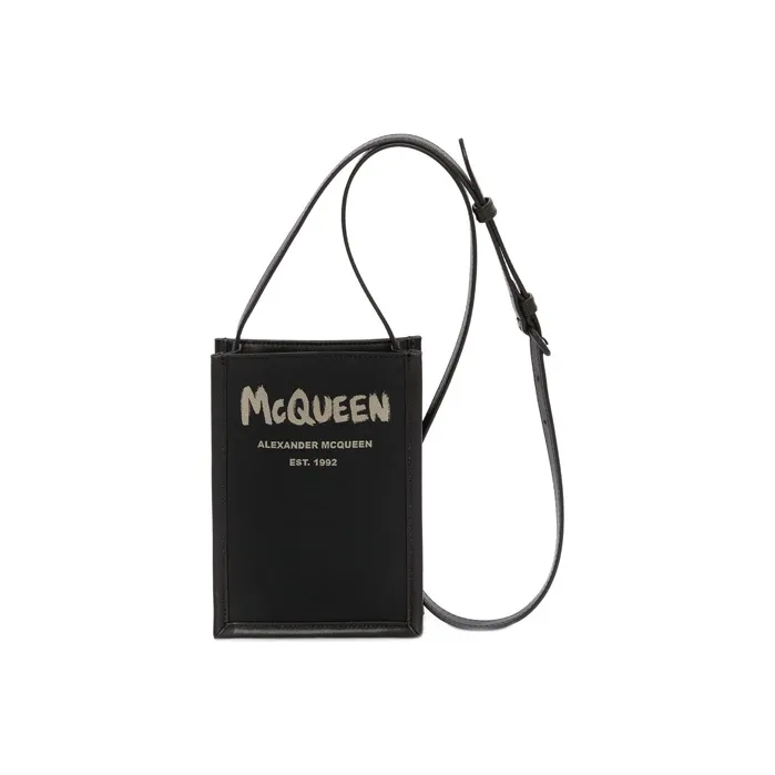 Alexander McQueen Polyester Crossbody Bags Unisex Black-0