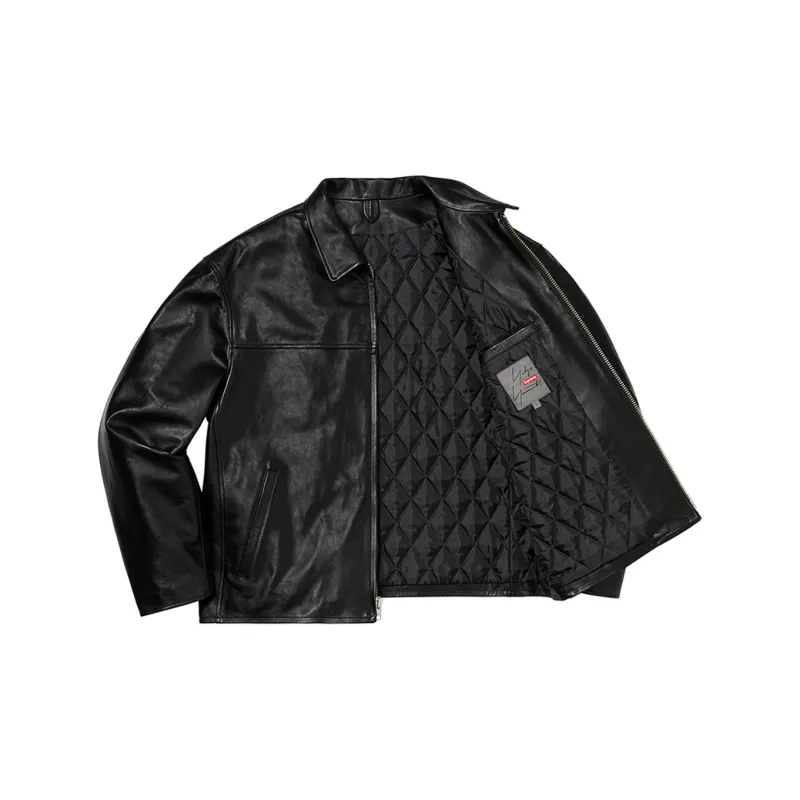 Supreme Yohji Yamamoto Leather Work Jacket-2