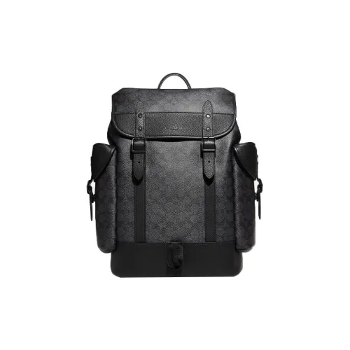 COACH Men’s Hitch Backpack Large Black/Grey