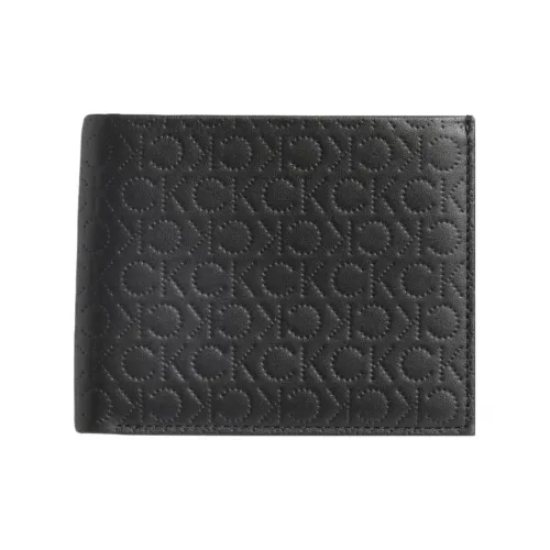 CALVIN YM0YM00313 Leather Card Holders Coin Purses Wallets Men's Black