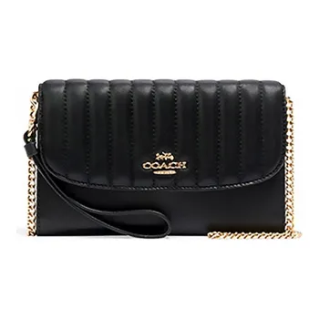 COACH Gemma Cow Leather Small Square Bag Handbag Shoulder Bag Crossbody Bag Small Size Women's Black